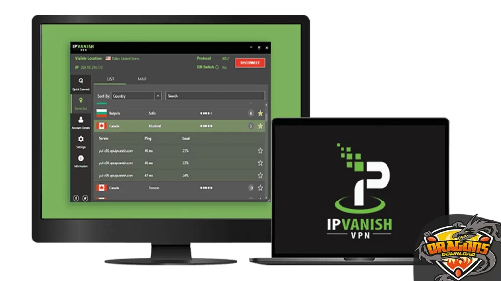 تطبيق IPVanish اتصالات عديدة لتأمين جميع أجهزتك