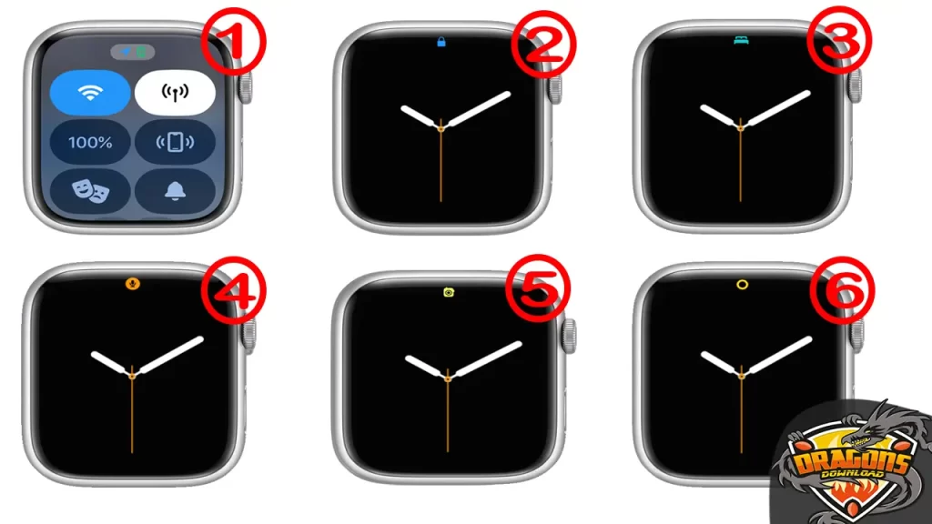 أيقونات-ورموز-حالة-ساعة-ابل-Apple-Watch