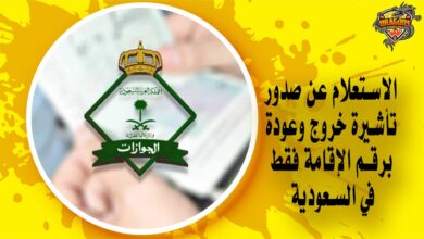 طريقة الاستعلام عن صدور تأشيرة خروج وعودة برقم الإقامة فقط في السعودية