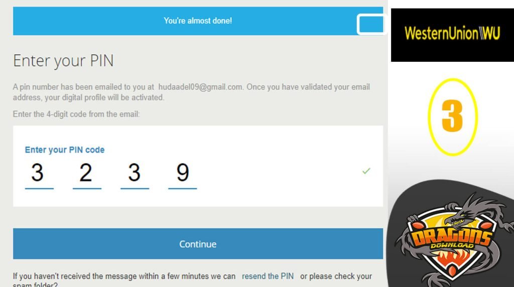 طريقة التسجيل على موقع ويسترن يونيون 3