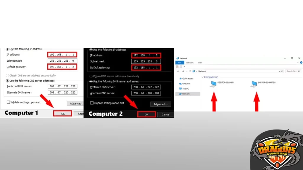 إعداد Static IP