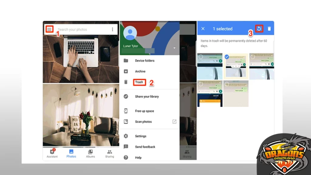استرجاع الصور المحذوفة من الهاتف