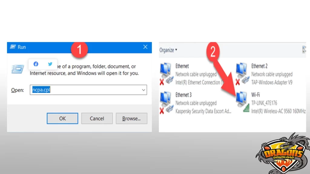 معرفة عنوان الـ IP الراوتر في ويندوز 7