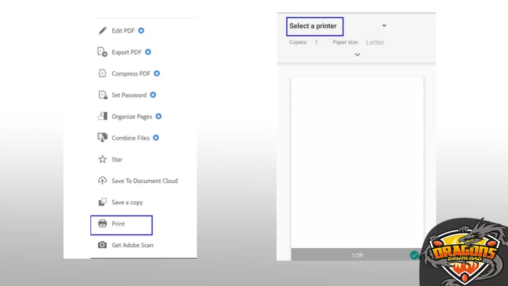 الخطوة-الثانية-من-كيفية-طباعة-ملف-PDF-من-الموبايل