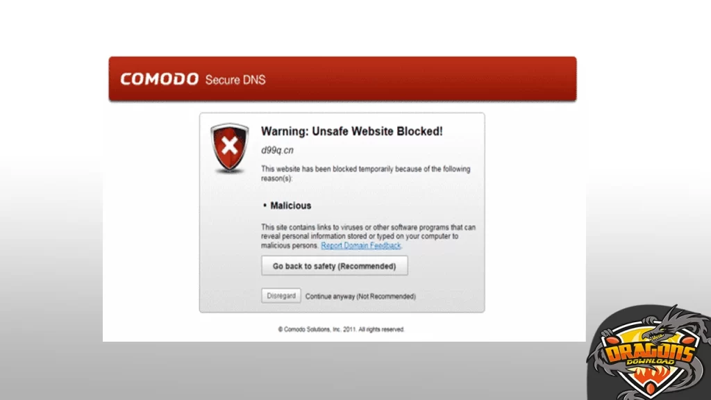 خادم Comodo Secure DNS