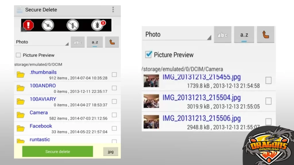 طريقة حذف الصور والملفات باستخدام برنامج Secure delete