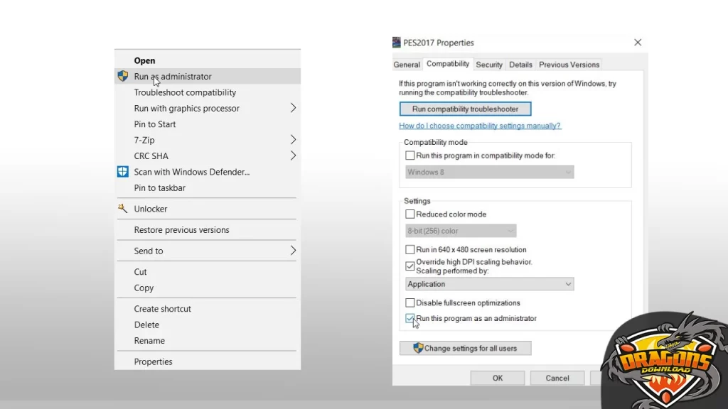 Run As administrator