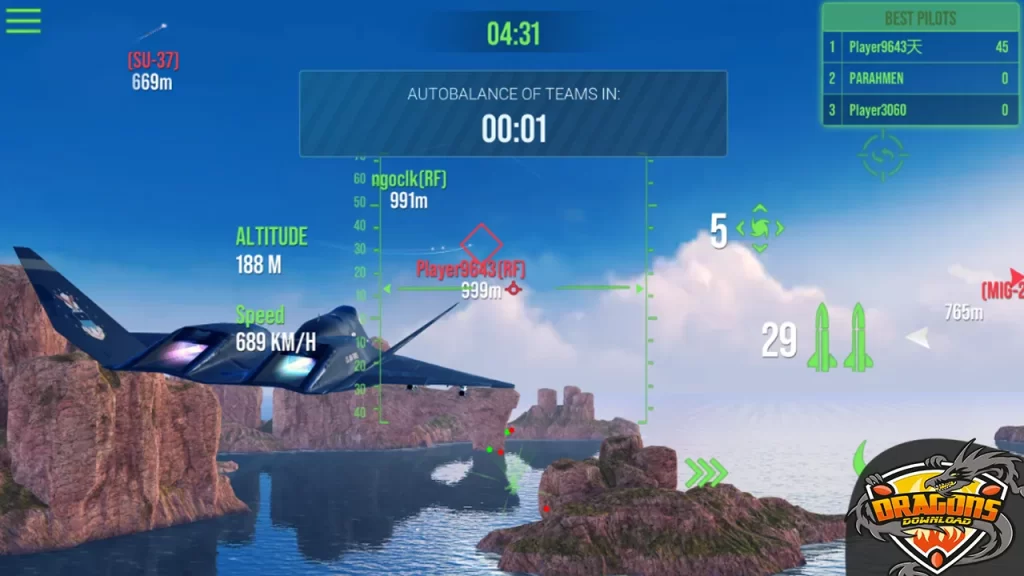 مميزات تحميل لعبة Modern Warplanes