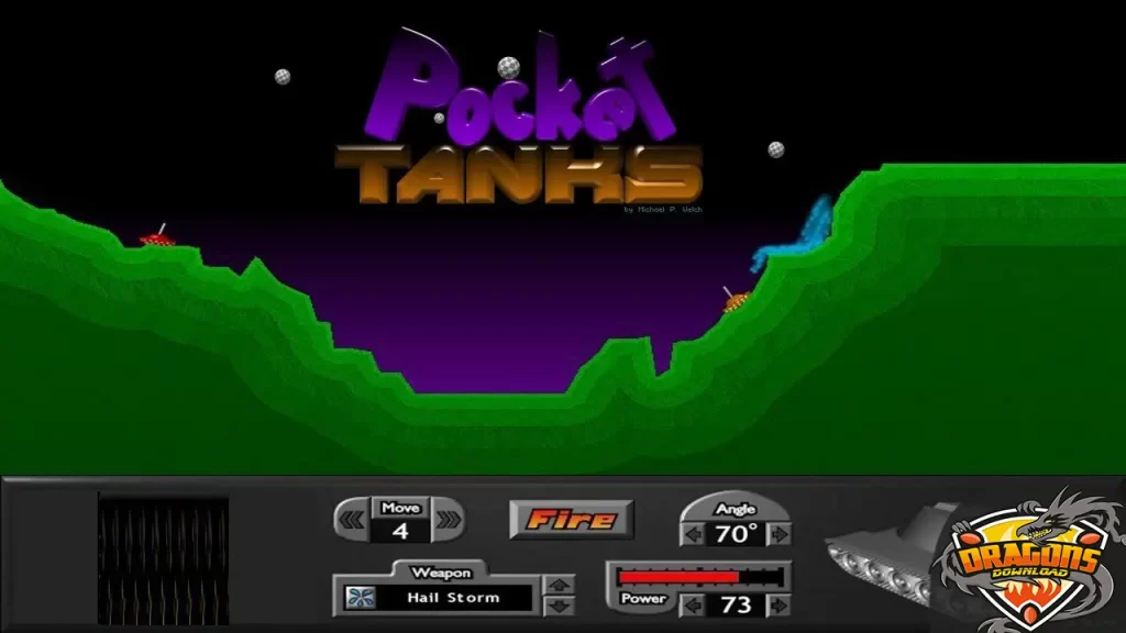 فكرة لعبة الدبابات القديمة Pocket Tanks