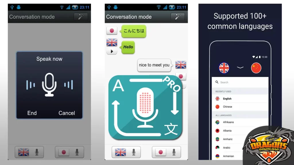 تطبيق Voice Translator Pro