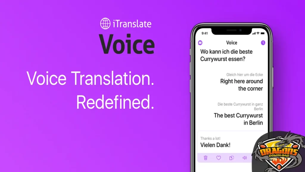 تطبيق ترجمة ألماني انجليزي iTranslate Voice