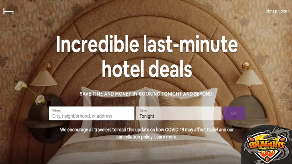 موقع hoteltonight.com