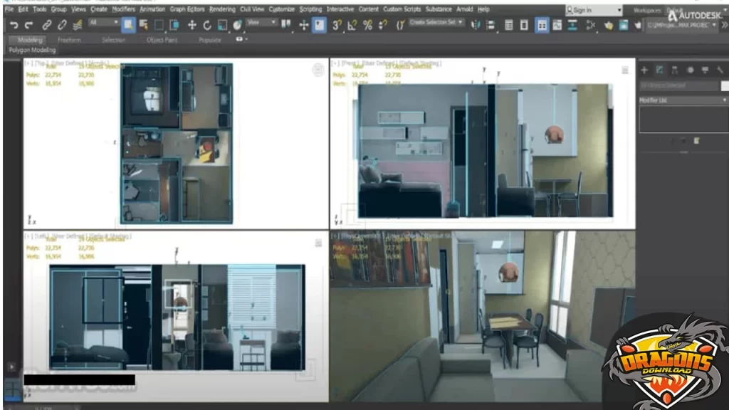مجالات العمل ببرنامج ثري دي ماكس 2020