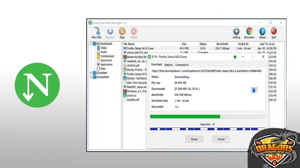 نيت داونلود مانجر Neat Download Manager