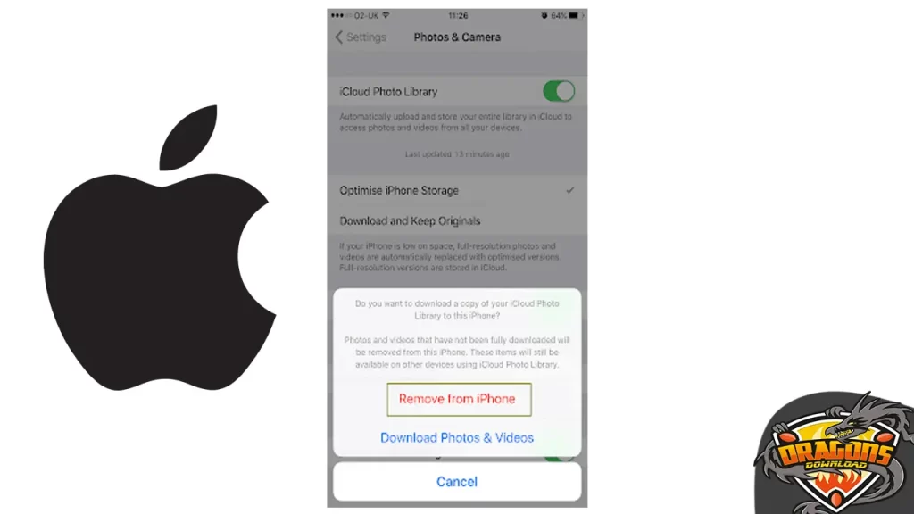 إيقاف iCloud Photo Library لتفريغ مساحة التخزين في الايفون