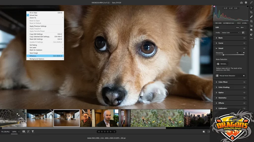 استخدامات برنامج لايت روم