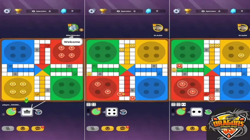 لعبة كرة اللودو على ماسنجر فيسبوك