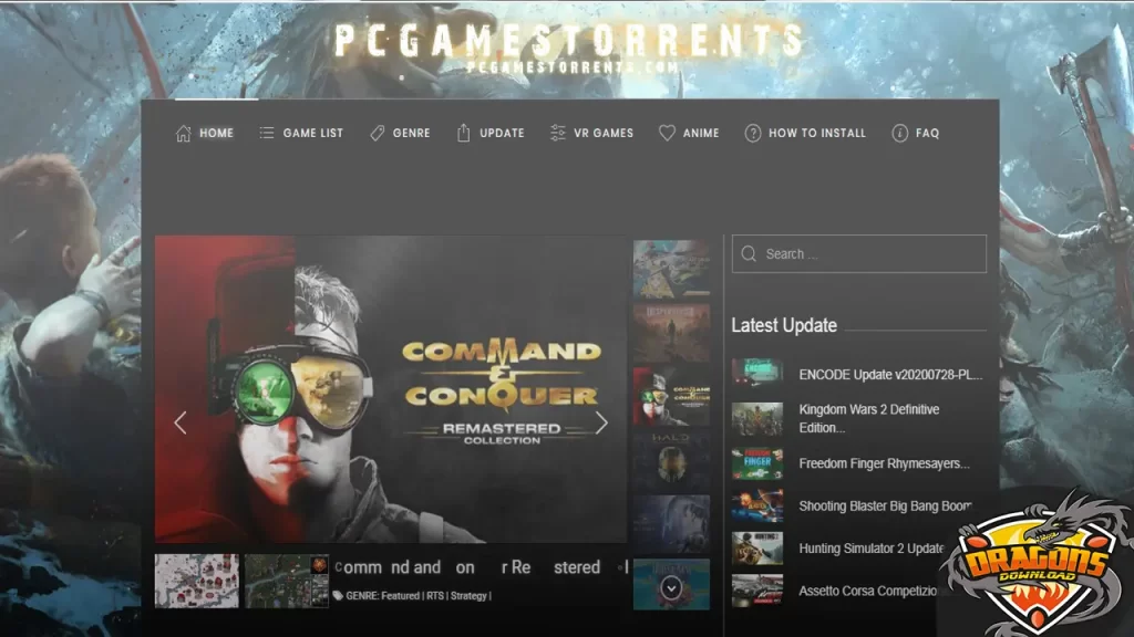 موقع العاب الكمبيوتر pcgamestorrents