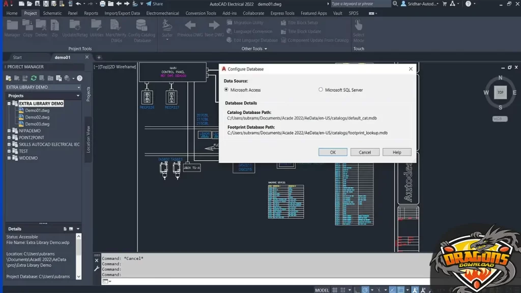 أدوات برنامج AutoCAD Electrical 2022