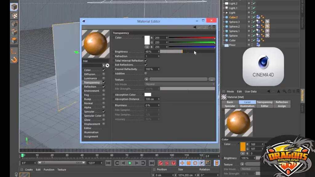 برنامج موشن جرافيك يدعم اللغة العربية Cinema 4D