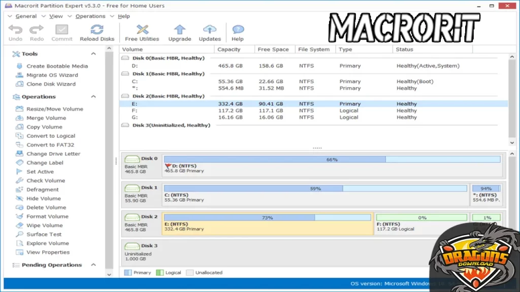 تحميل برنامج Macrorit Disk Partition