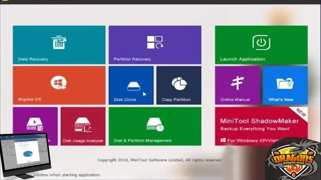تحميل برنامج تقسيم الهارد MiniTool Partition