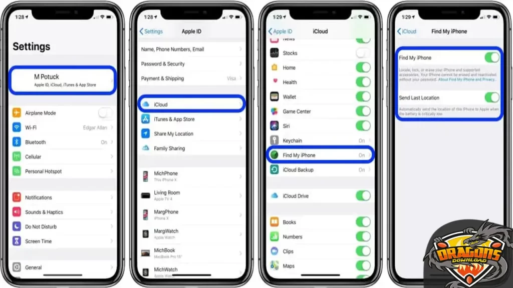 تفعيل ميزة تتبع الآيفون