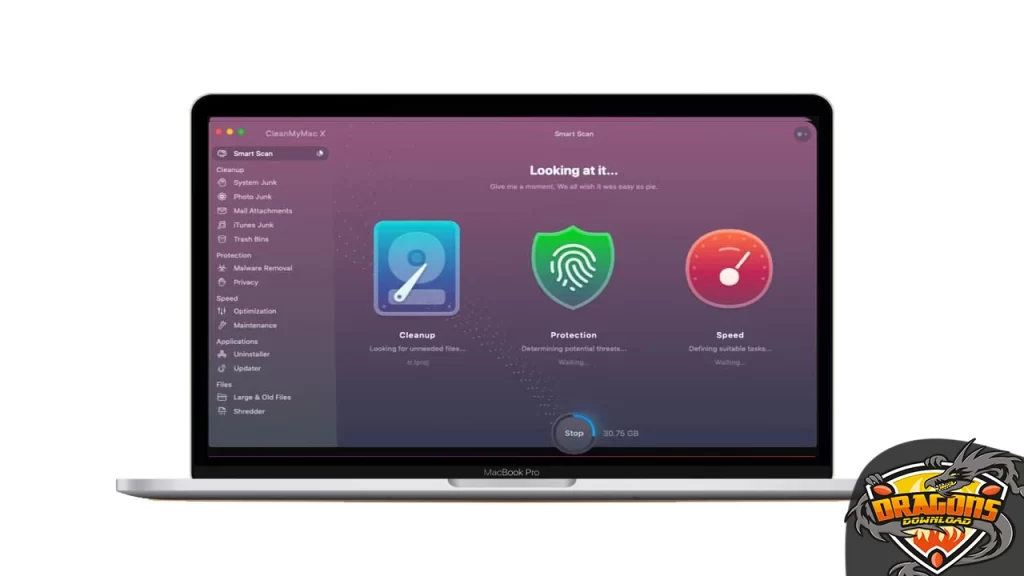 تنظيف ملفات الماك