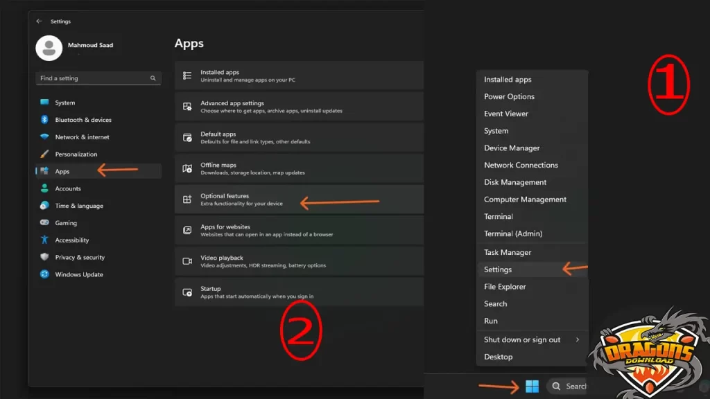 ضبط الإعدادات لعرض شاشة الهاتف على الكمبيوتر بدون كابل