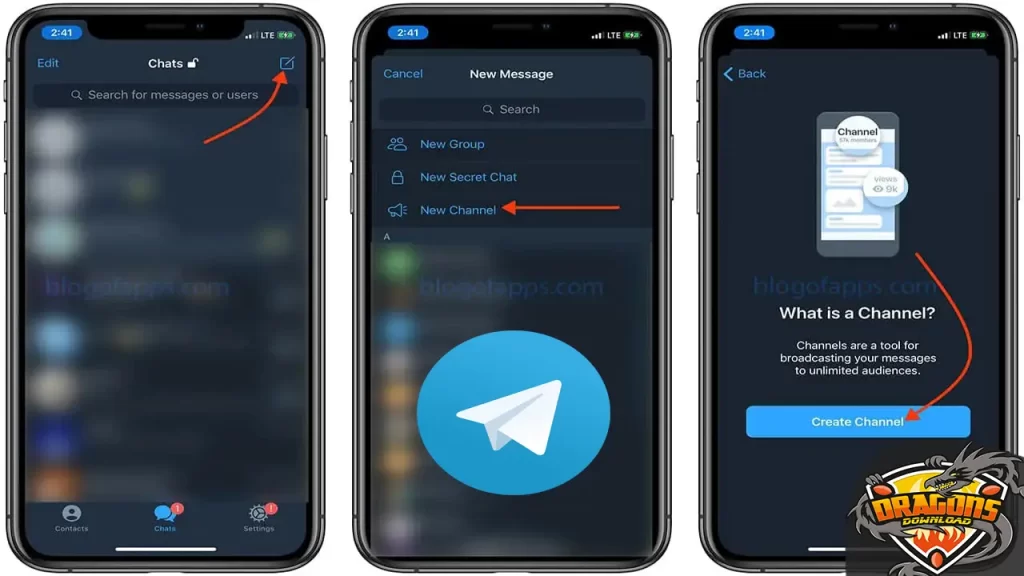 كيفية انشاء وإدارة قناة تليجرام للاندرويد