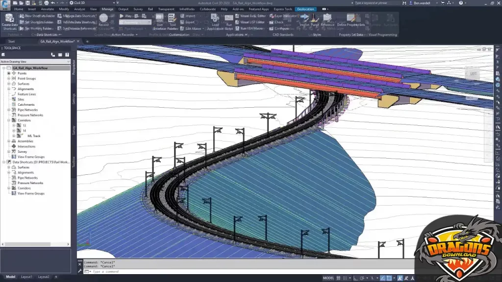 متطلبات تشغيل برنامج تصميم الطرق Civil 3D 2020