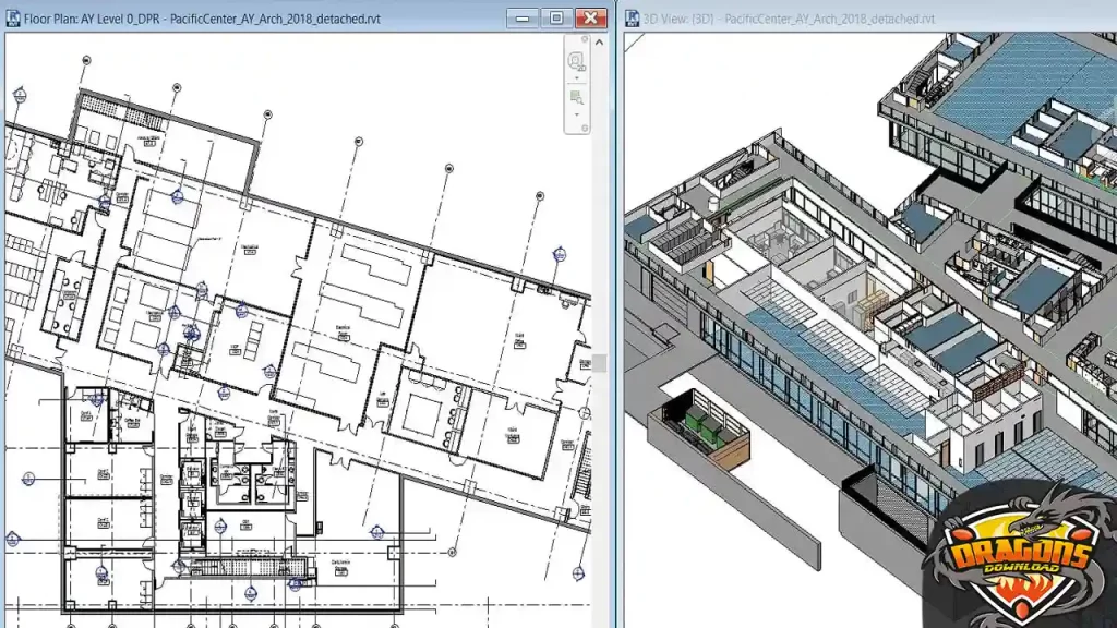 الفرق بين برنامج Revit وبرنامج Autocad