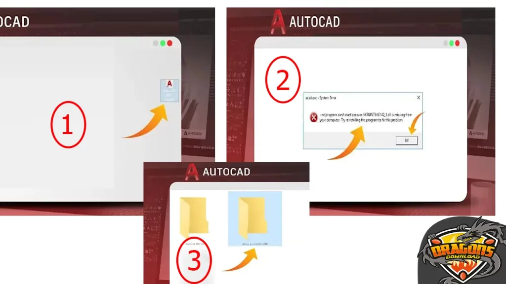 حل مشكلة vcruntime140.dll autocad عند تنزيل برنامج اوتوكاد 2022