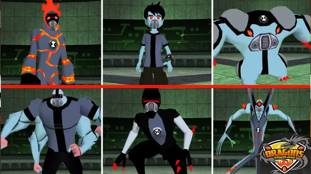 شخصيات لعبة بن تن بروتكتر أوف إرث