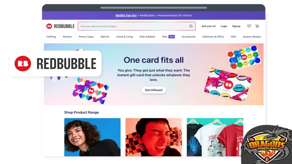 كيفية التسجيل في موقع Redbubble