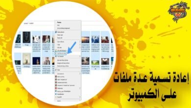 إعادة تسمية عدة ملفات على الكمبيوتر