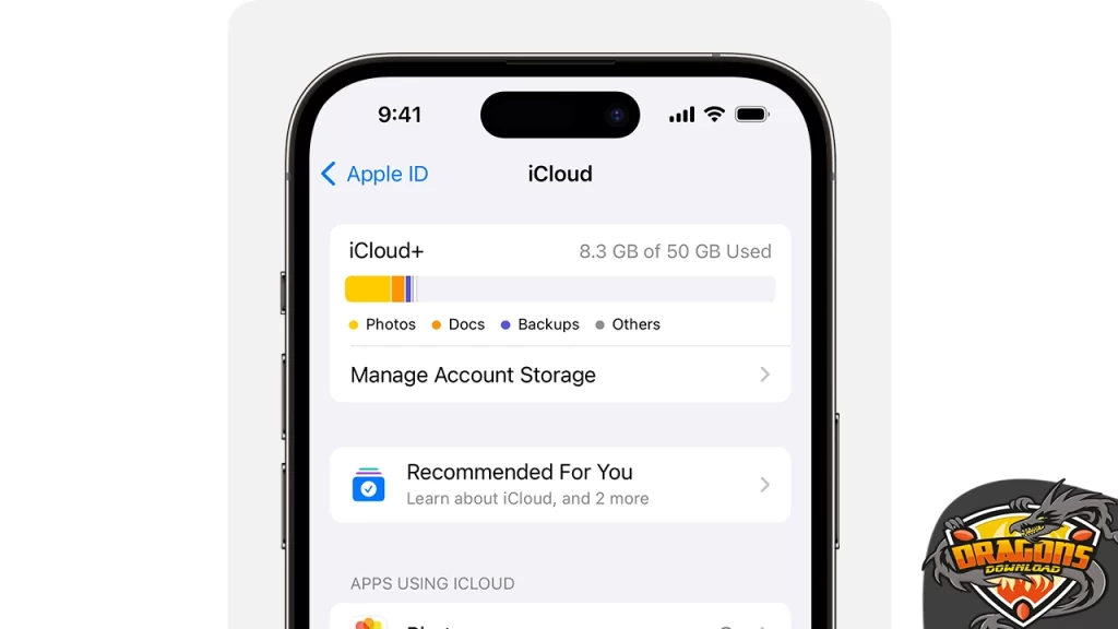 شراء مساحة تخزين icloud لتفريغ مساحة الهاتف