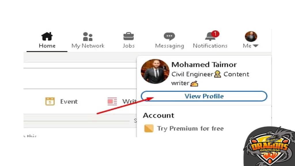 طريقة-تغيير-رابط-لينكد-ان-للكمبيوتر