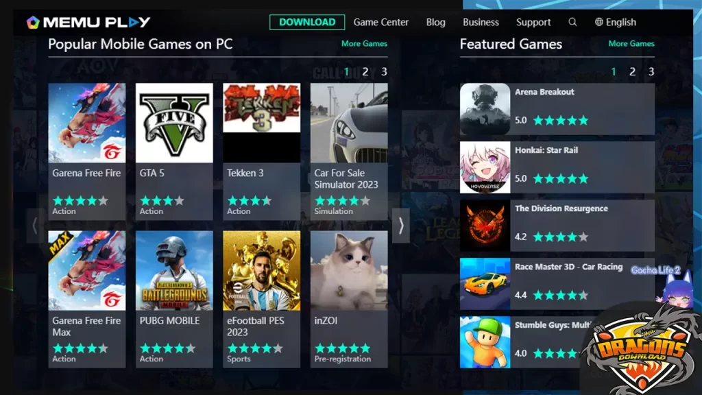 افضل برامج اندرويد للكمبيوتر MemuPlay