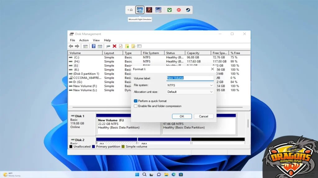 بيانات برنامج فورمات الفلاشة المستعصية وإصلاحها USB Format