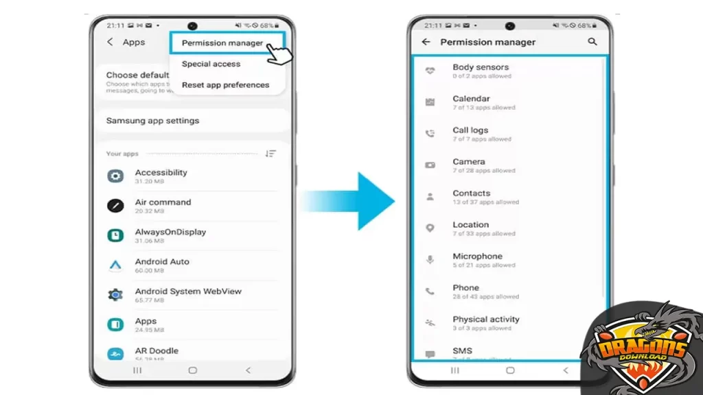 خطوات تعطيل إشعارات التطبيقات