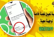 كيفية تعيين نغمة خاصة لوجهة معينة على WhatsApp