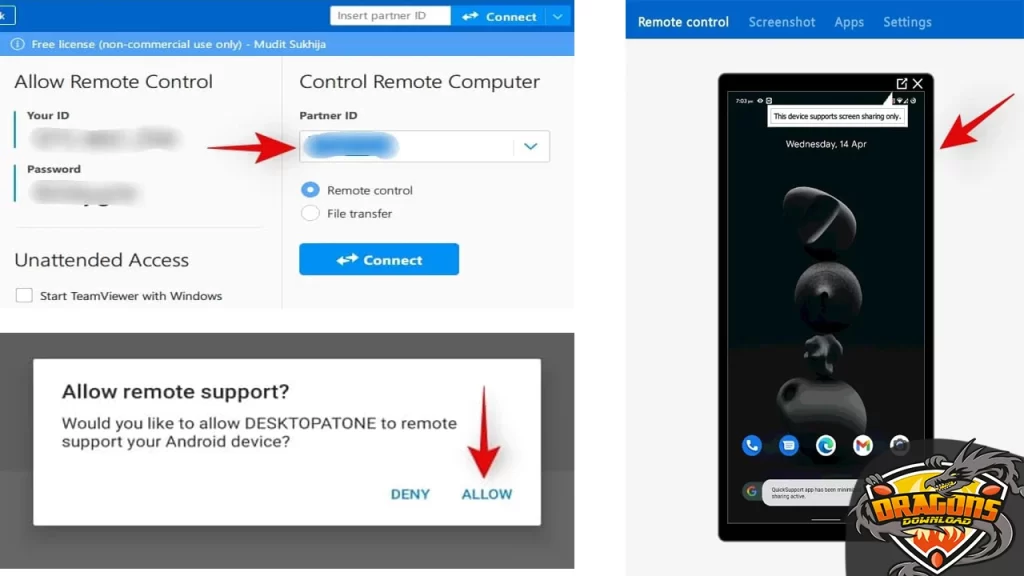 خطوات عرض شاشة الهاتف على لابتوب ماك أو ويندوز