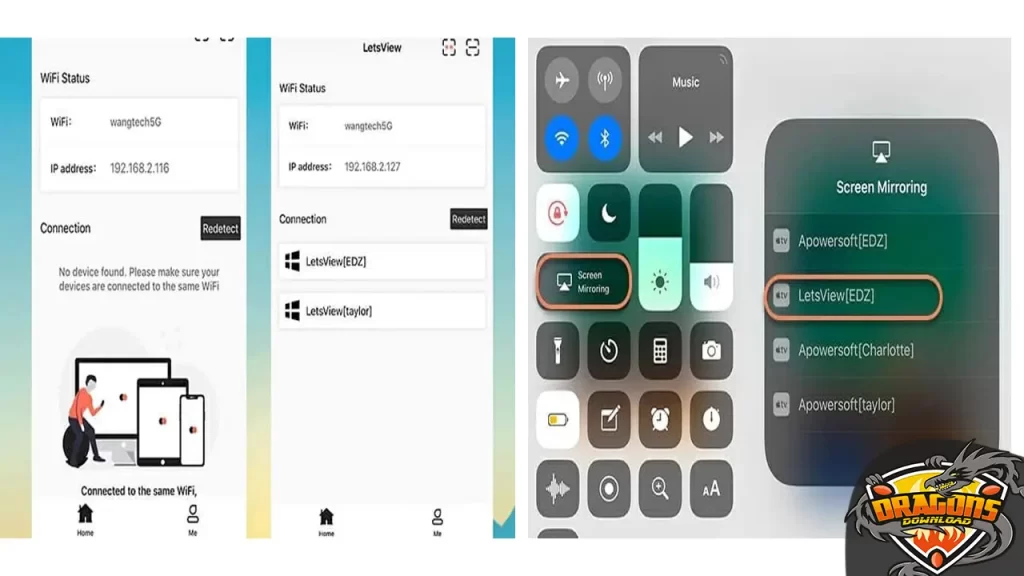 طريقة عرض الهاتف على اللابتوب من خلال الواي فاي