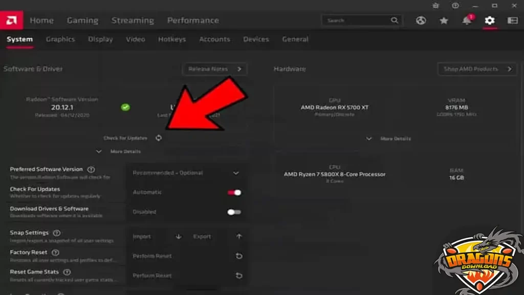 كيفية تحديث كارت الشاشة AMD ويندوز 10
