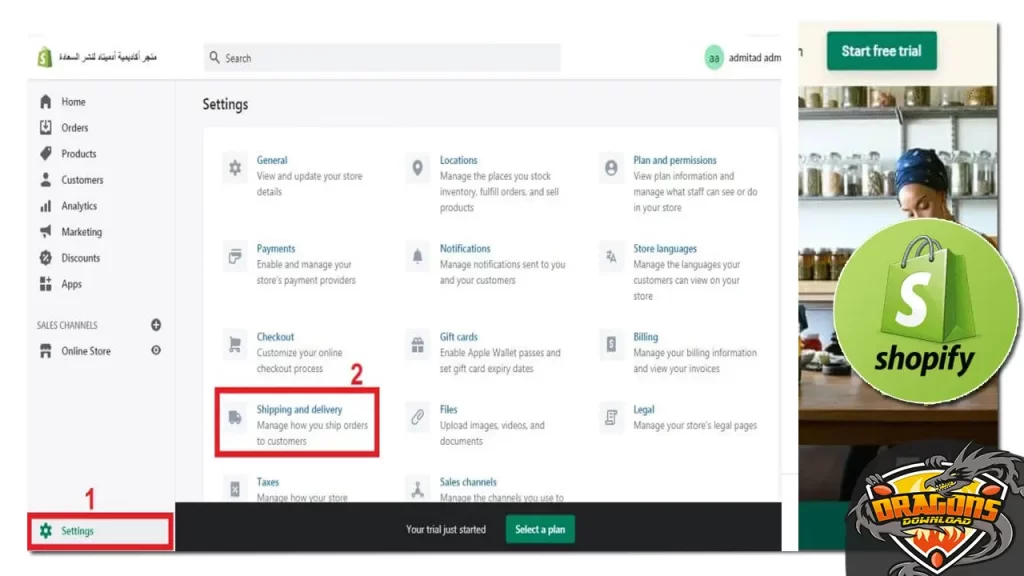 طريقة إضافة المنتجات إلى متجر Shopify