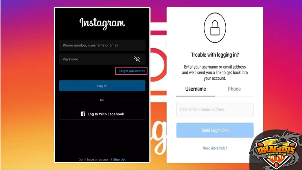 خطوات معرفة كلمة سر الانستقرام