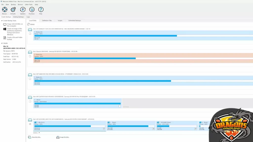 نسخ الويندوز من خلال تحميل برنامج Macrium Reflect 8